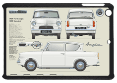 Ford Anglia 105E Standard 1959-63 Small Tablet Covers